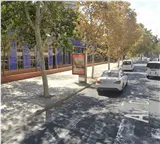 Mupi frente a Estación de Autobuses, Huelva